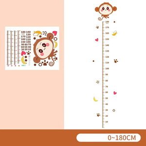Height Chart Wall Decal Cartoon Style