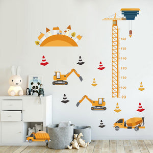 Cartoon Wall Decals Construction Works