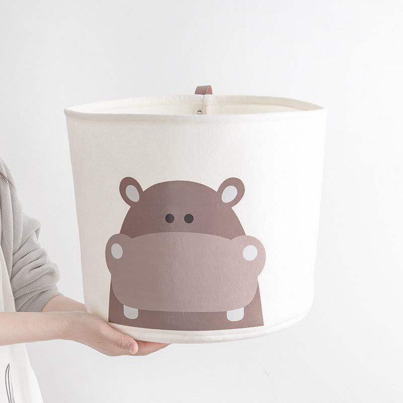 Cute Print Felt Toy Storage Basket