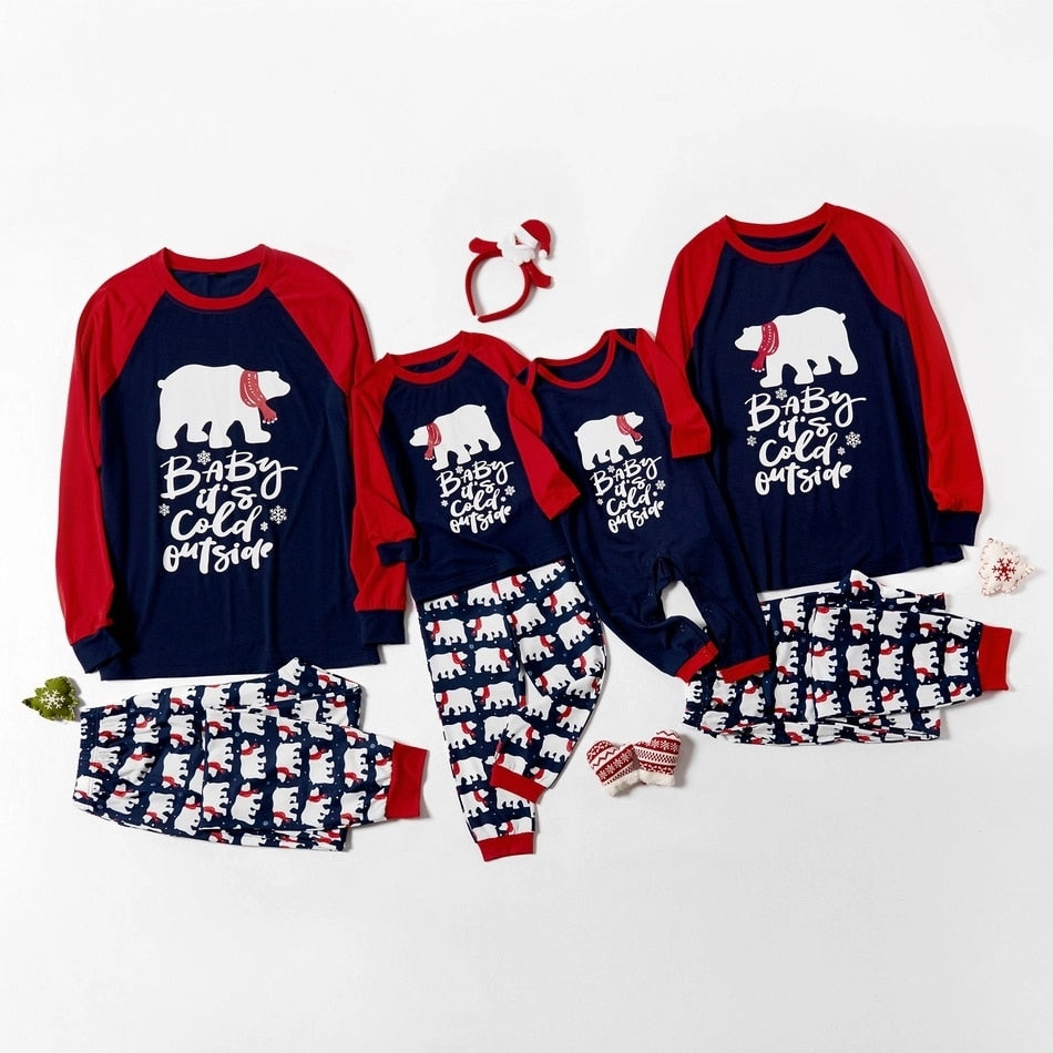 Matching Christmas Pajamas Family Set - Its Cold Outside