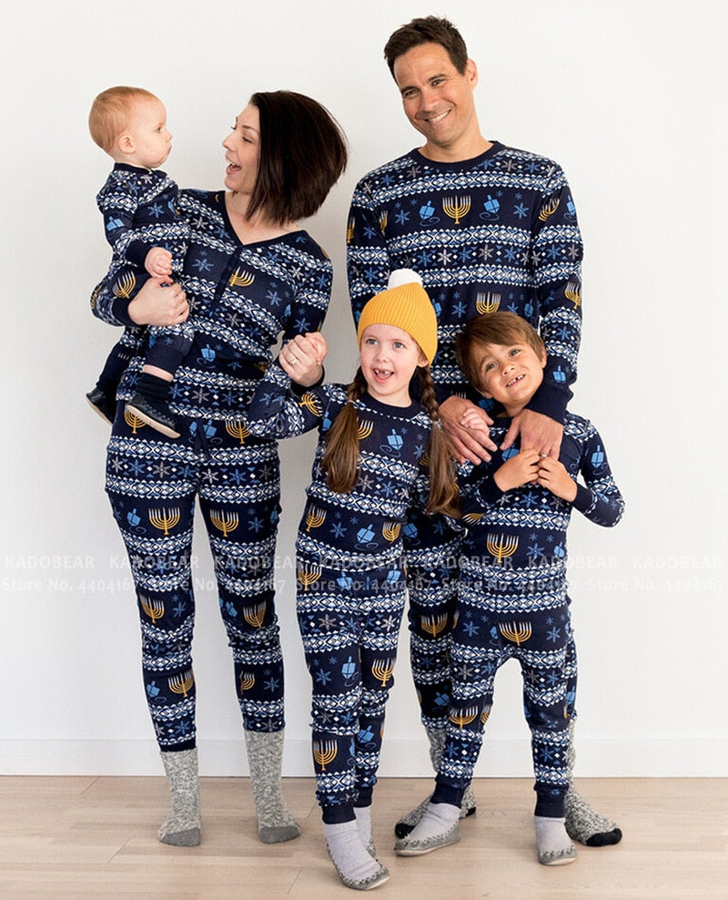 Matching Christmas Pajamas Family Set - Snowflake