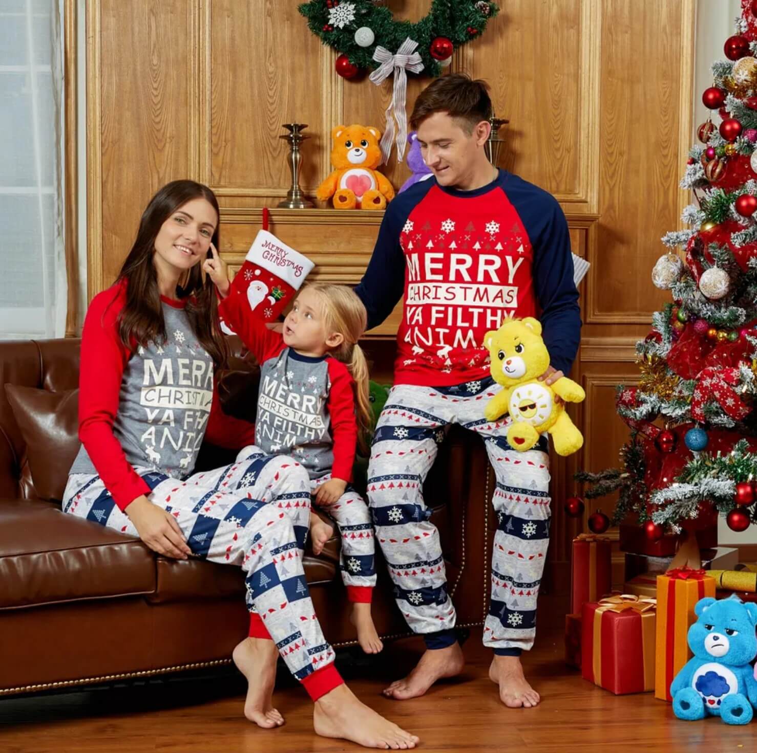 Matching Christmas Pajamas Jumpsuit Family Set - Filthy Animal