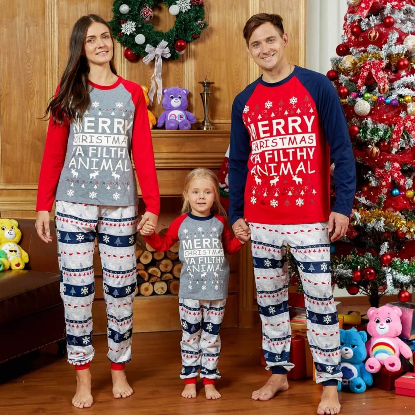 Matching Christmas Pajamas Jumpsuit Family Set - Filthy Animal