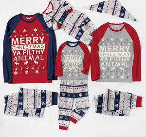 Matching Christmas Pajamas Jumpsuit Family Set - Filthy Animal