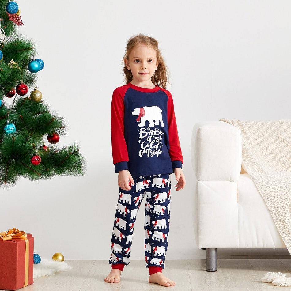 Matching Christmas Pajamas Family Set - Its Cold Outside