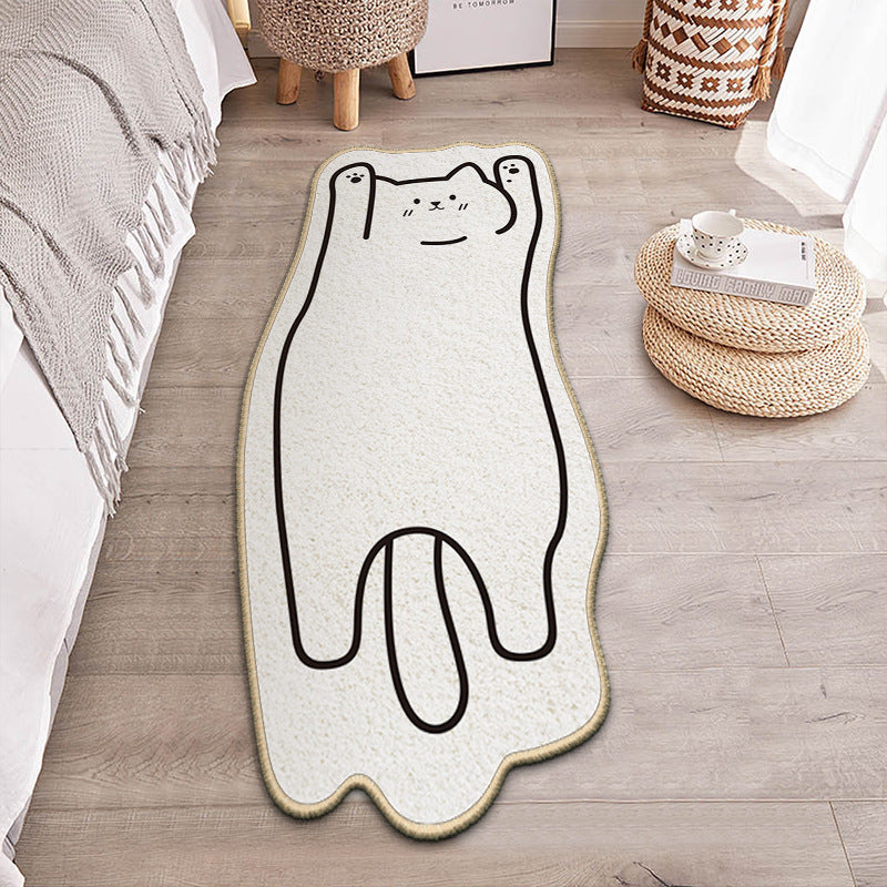 Special-shaped Cartoon Rug Cute Cat