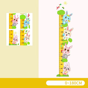 Height Chart Wall Decal Cartoon Style