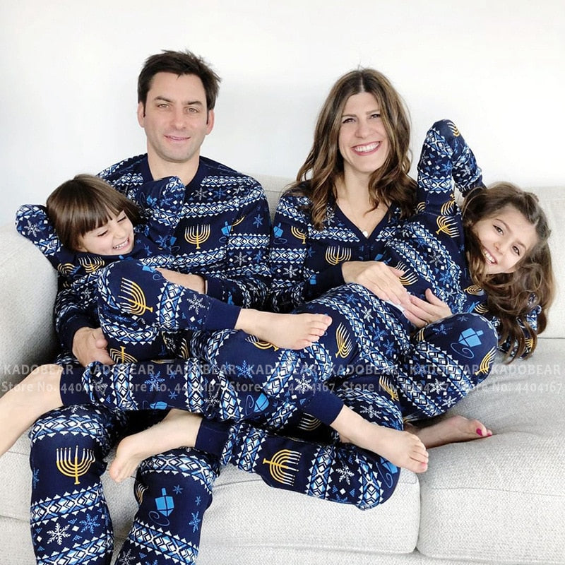 Matching Christmas Pajamas Family Set - Snowflake