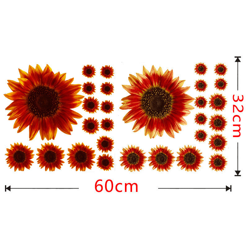 Pattern Wall Decals Sunflowers