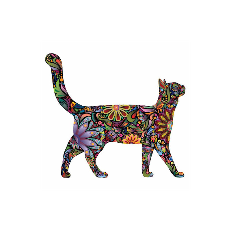 Wall Decals Mandala Color Cat