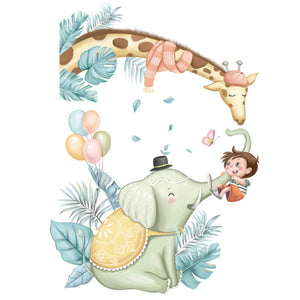 Cartoon Wall Decals Nordic Cute Giraffes