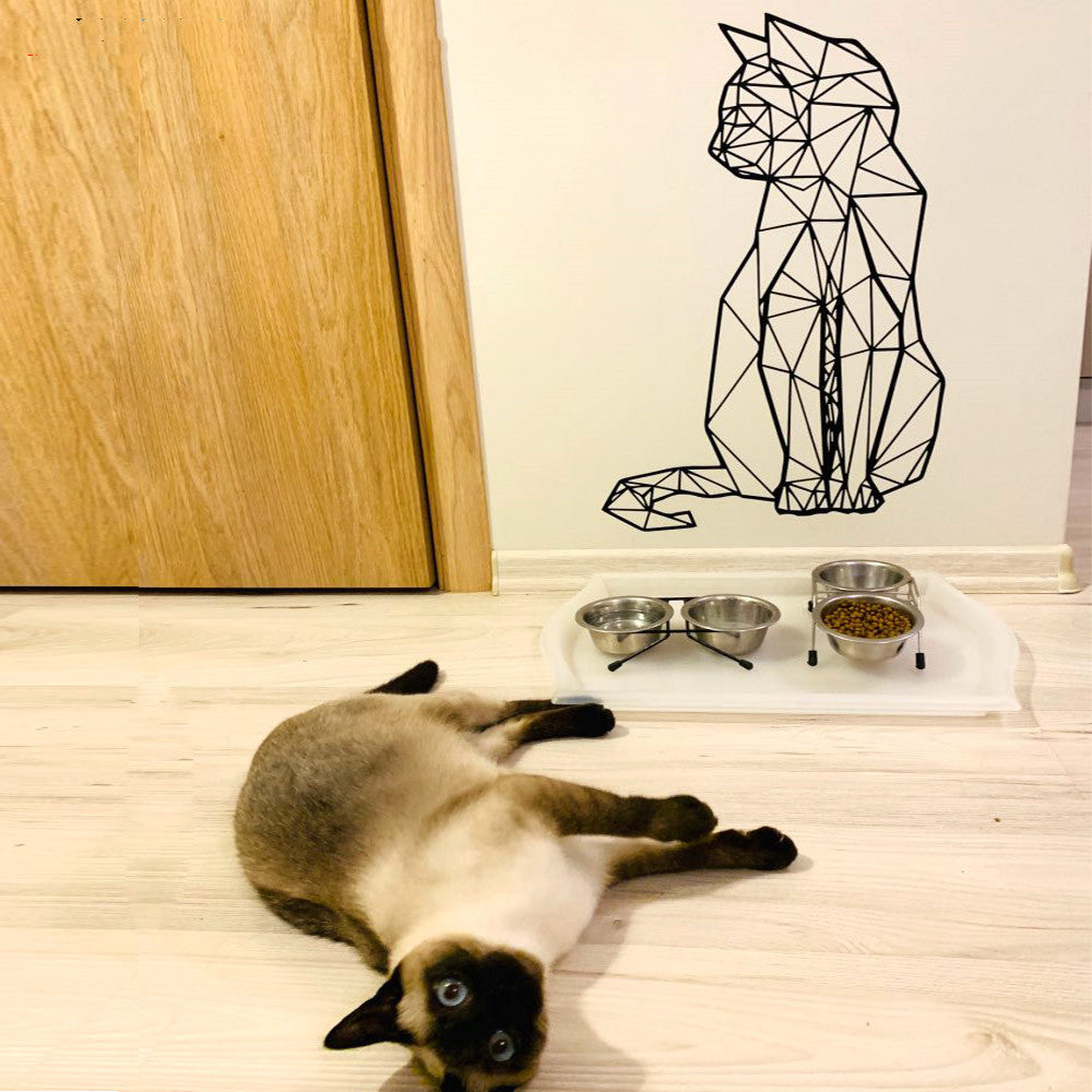 Wall Decals Geometric Cat