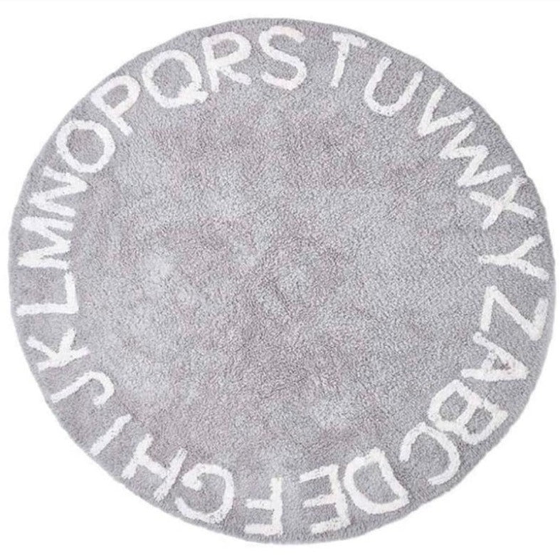 Round Rug Circle ABC Alphabet