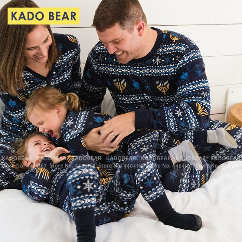 Matching Christmas Pajamas Family Set - Snowflake