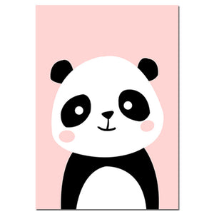 Funny Cute Animals Nursery Canvas Posters