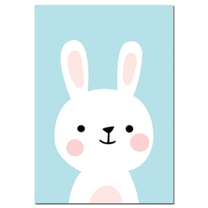 Funny Cute Animals Nursery Canvas Posters