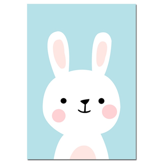 Funny Cute Animals Nursery Canvas Posters