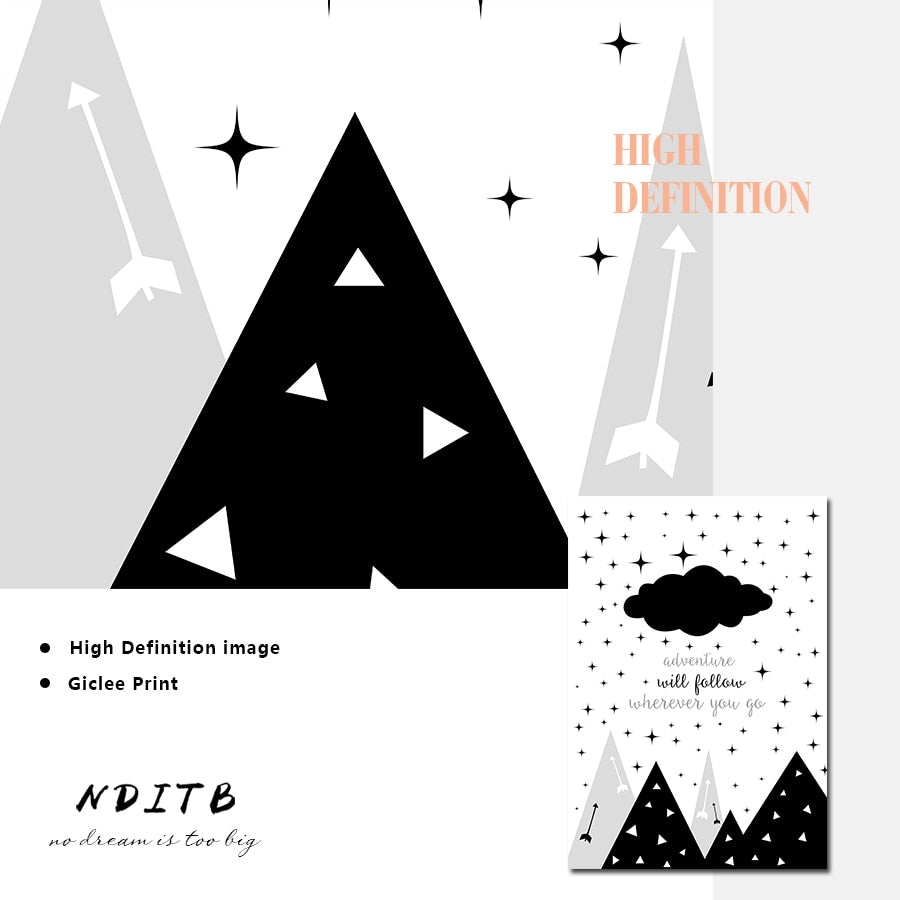 Little Man Cave Nursery Canvas Posters