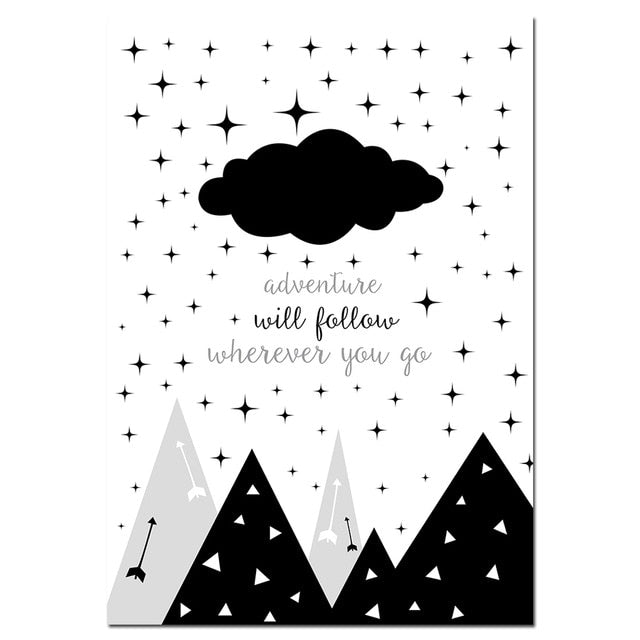 Little Man Cave Nursery Canvas Posters