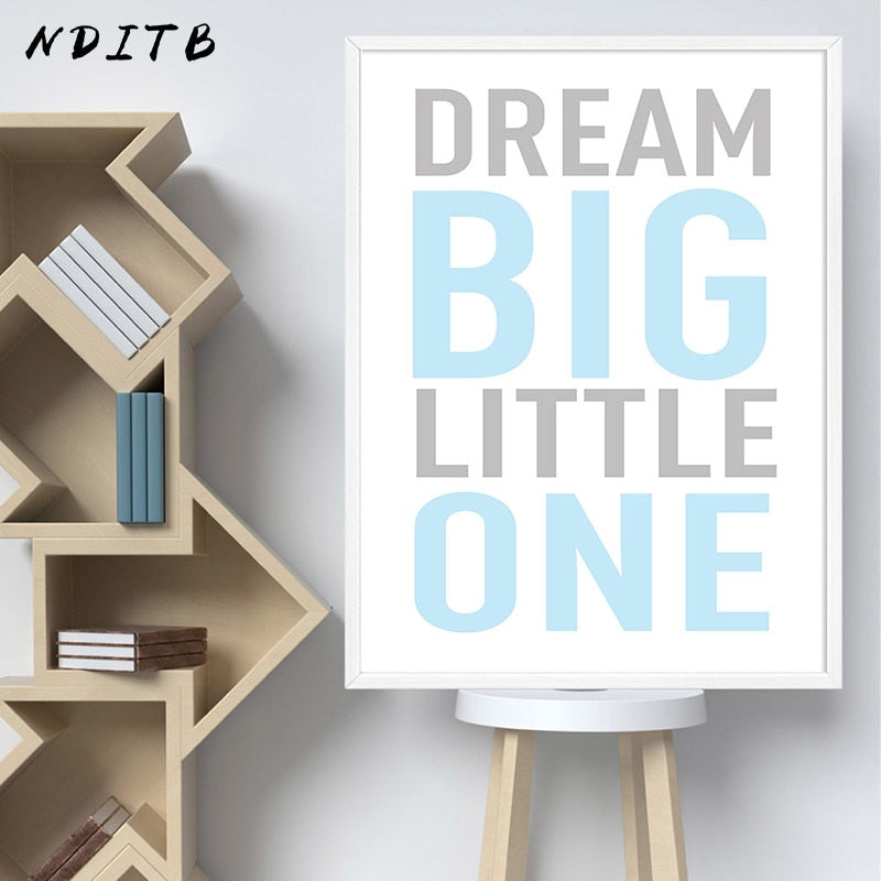 Blue Cloud Nursery Canvas Posters