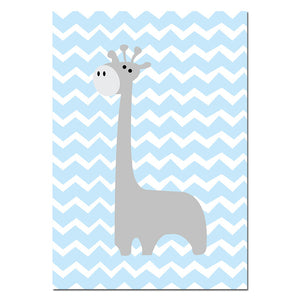 Blue Cloud Nursery Canvas Posters