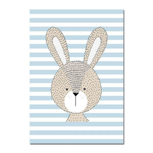 Dream Big Stripes Nursery Canvas Posters