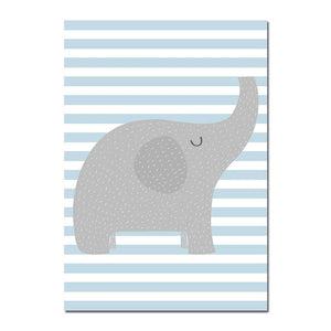 Dream Big Stripes Nursery Canvas Posters