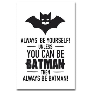 Be Brave Batman Nursery Canvas Posters