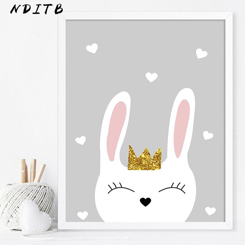 Follow You Heart Nursery Canvas Posters