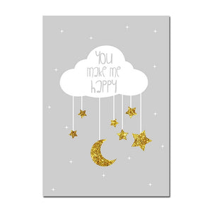 Follow You Heart Nursery Canvas Posters