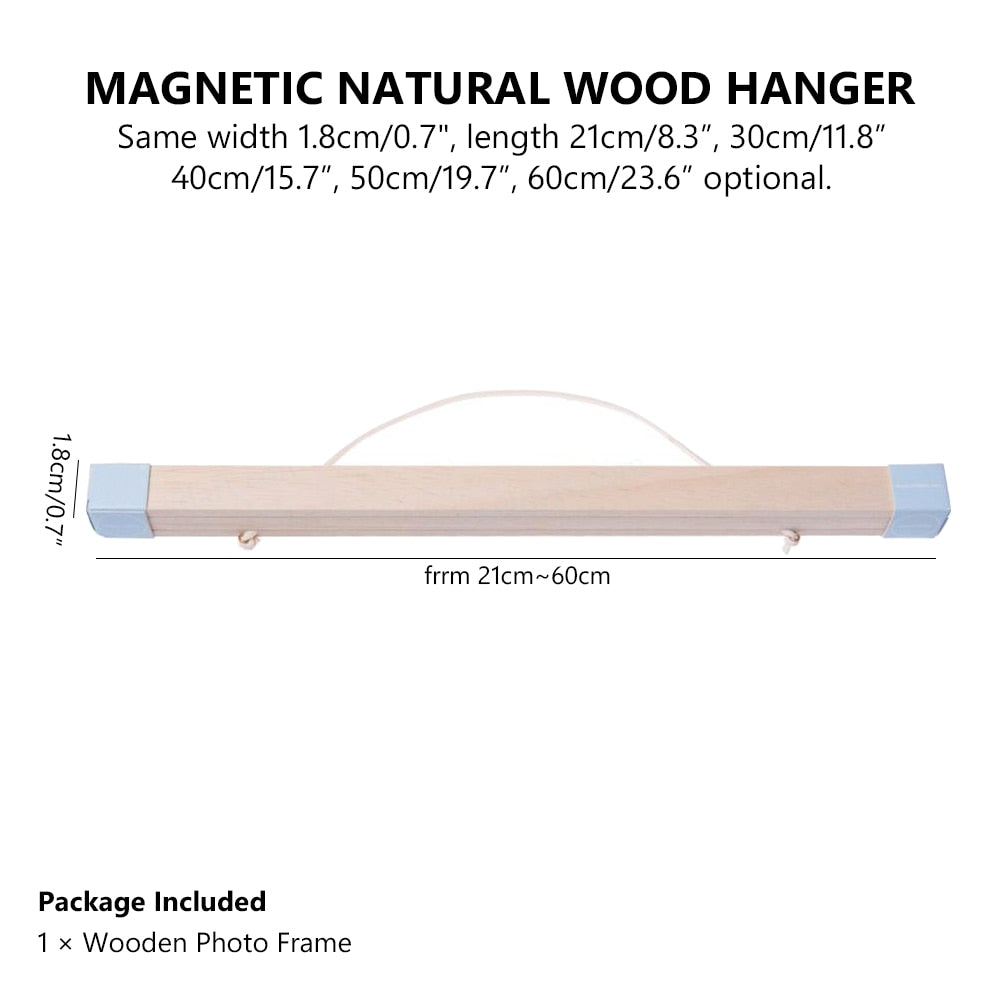 Wooden Poster Hanger Frame