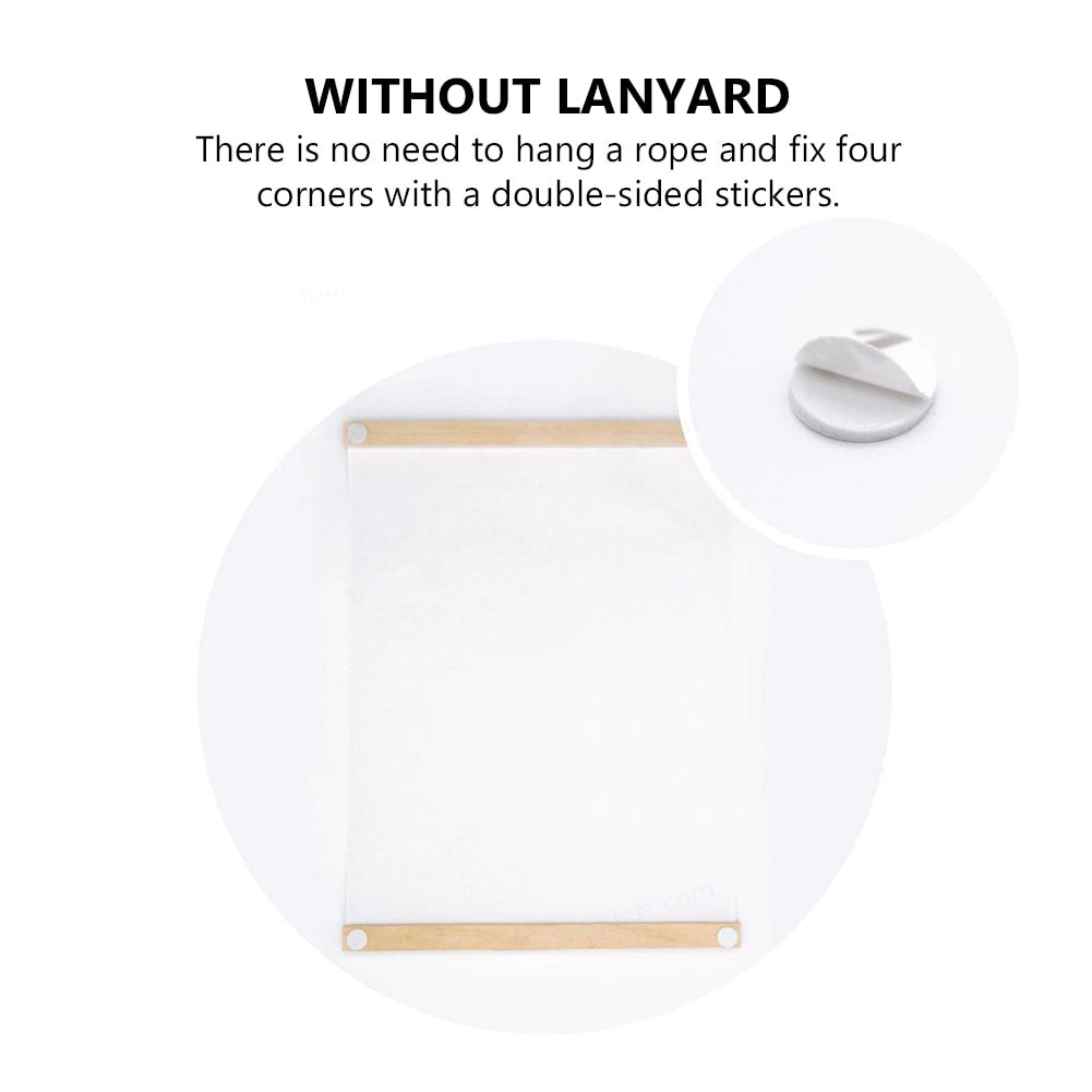 Wooden Poster Hanger Frame