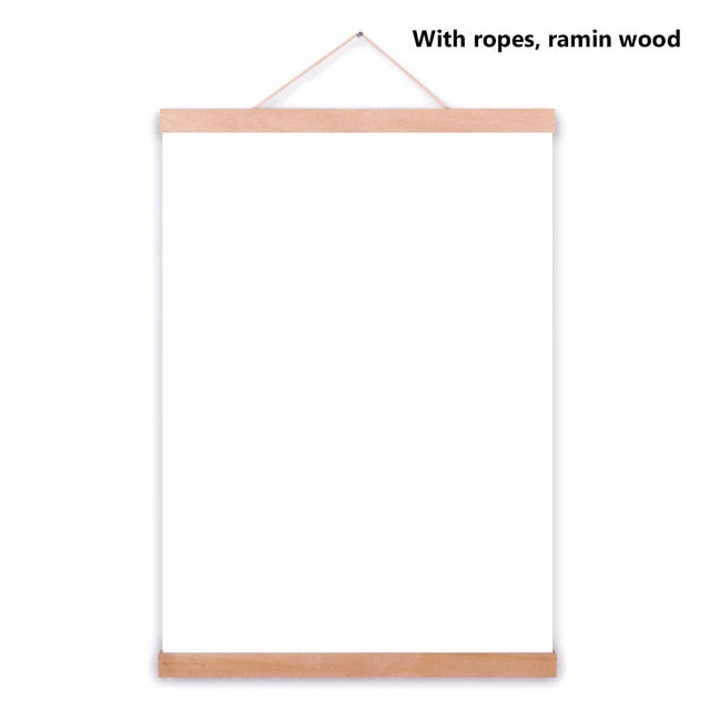 Wooden Poster Hanger Frame