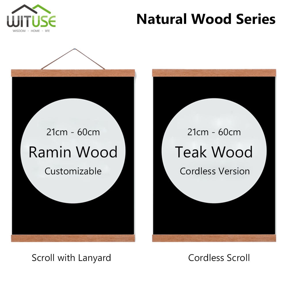 Wooden Poster Hanger Frame