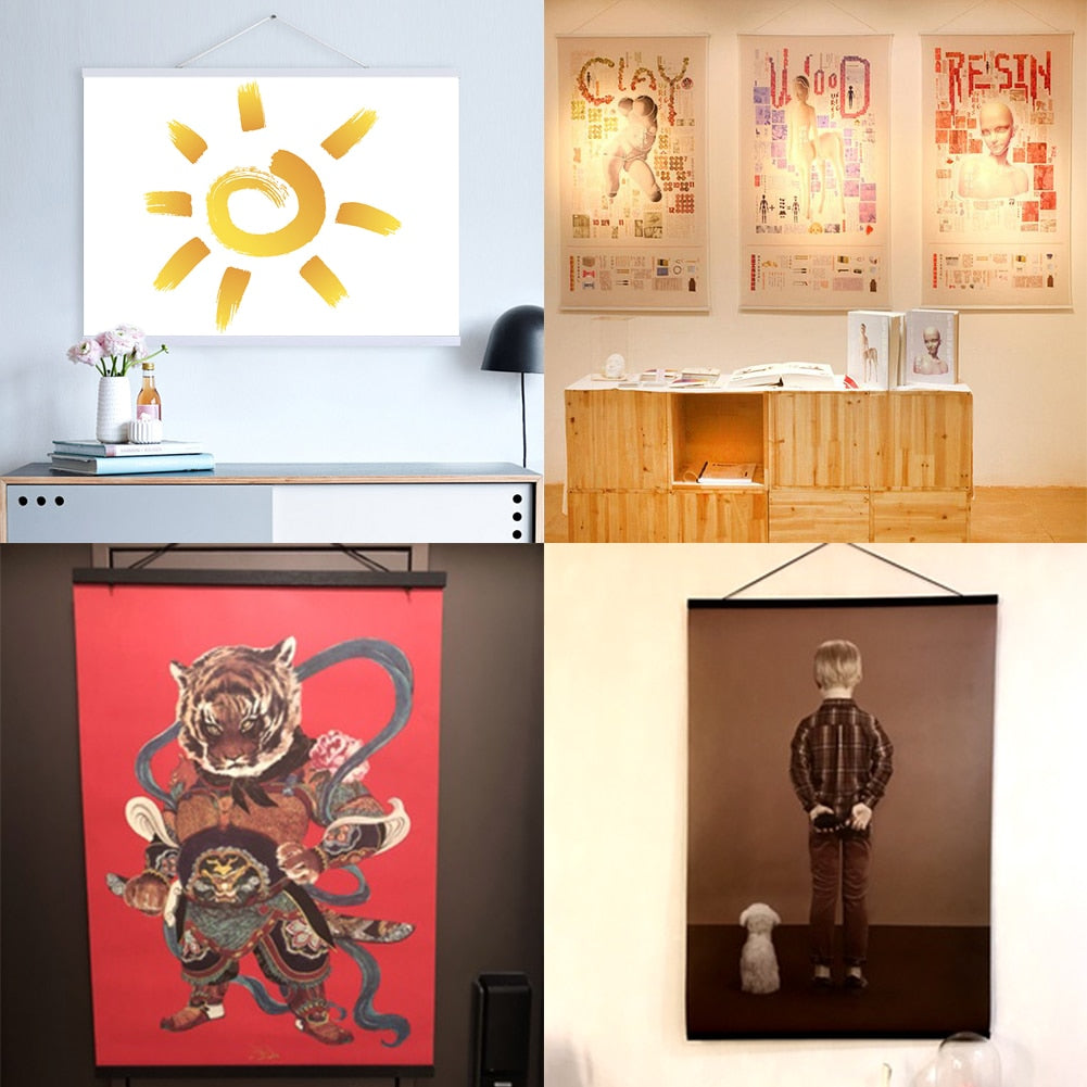 Wooden Poster Hanger Frame