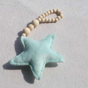 Moon Star Heart Wooden Beads Ornaments