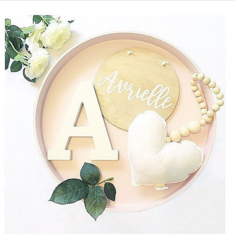 Moon Star Heart Wooden Beads Ornaments