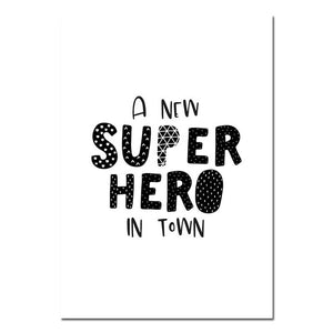 Super Hero Nursery Canvas Posters