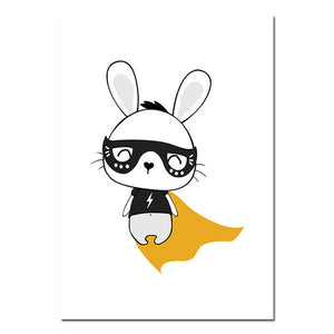 Super Hero Nursery Canvas Posters