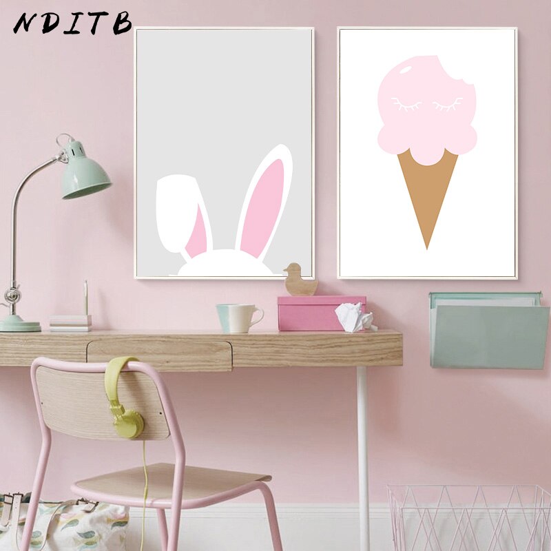 Rabbit Ears Nursery Canvas Posters