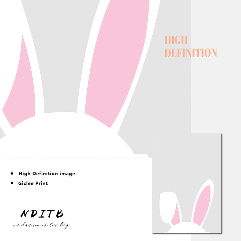 Rabbit Ears Nursery Canvas Posters