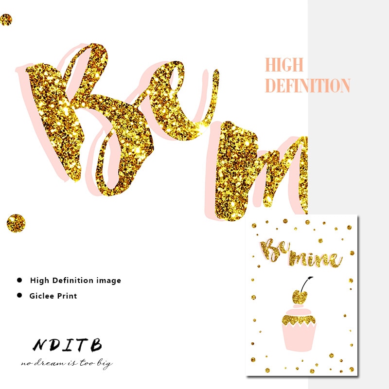 Romantic Valentine Nursery Canvas Posters