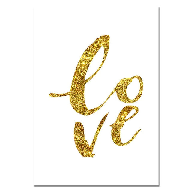 Romantic Valentine Nursery Canvas Posters