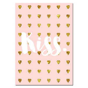 Romantic Valentine Nursery Canvas Posters