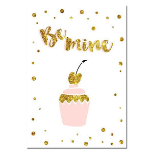 Romantic Valentine Nursery Canvas Posters