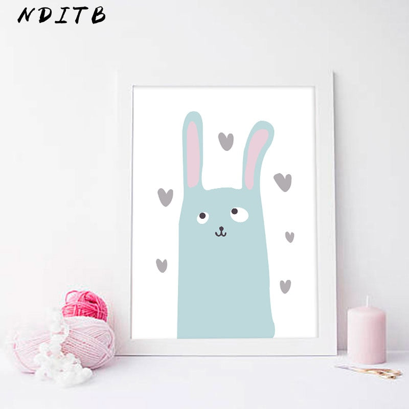 Pear And Numbers Nursery Canvas Posters