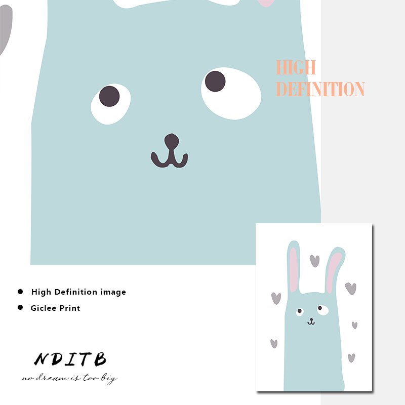 Pear And Numbers Nursery Canvas Posters