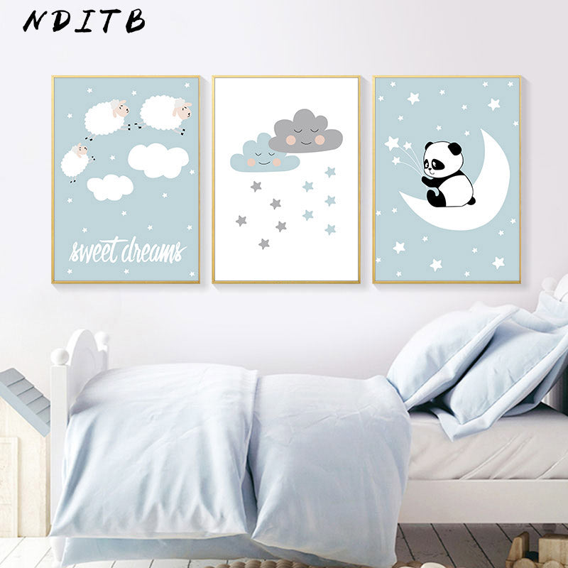 Sweet Dreams Nursery Canvas Posters