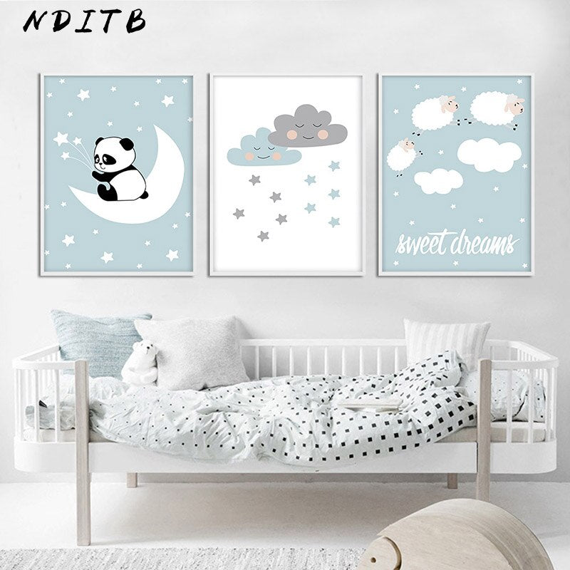 Sweet Dreams Nursery Canvas Posters