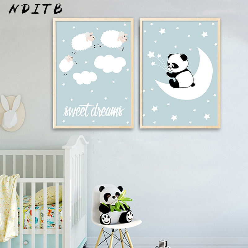 Sweet Dreams Nursery Canvas Posters